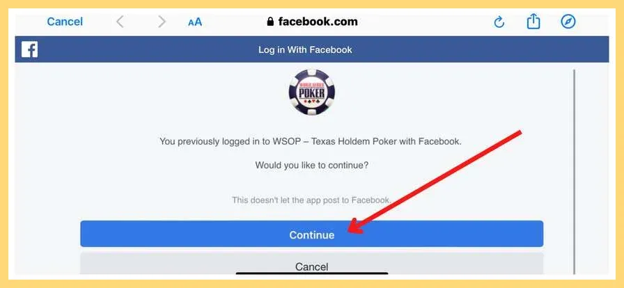 Image - WSOP connect With Facebook