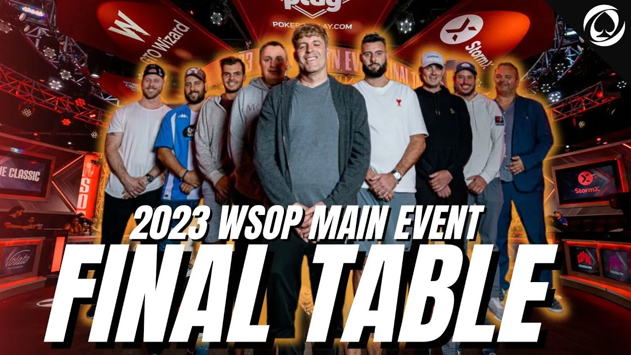 The Official 2023 WSOP MAIN EVENT FINAL TABLE    WSOP 2023 - YouTube