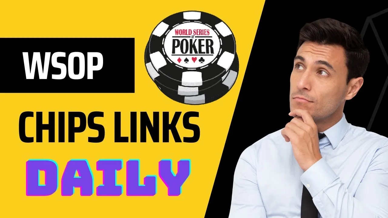 WSOP Free Chips Link    How to Get Wsop Chips Daily - YouTube