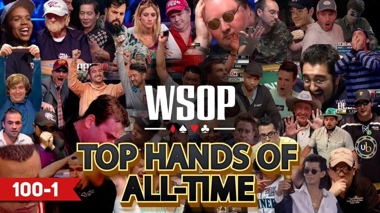 World Series of Poker Top 100 Best Hands of All Time! - YouTube