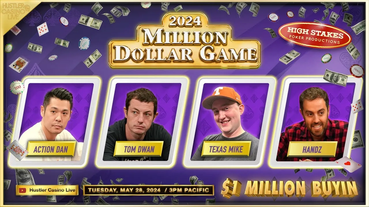 $1 MILLION BUYIN! Tom Dwan Texas Mike Action Dan Peter & Handz! $500/1000 -- MILLION DOLLAR GAME - YouTube